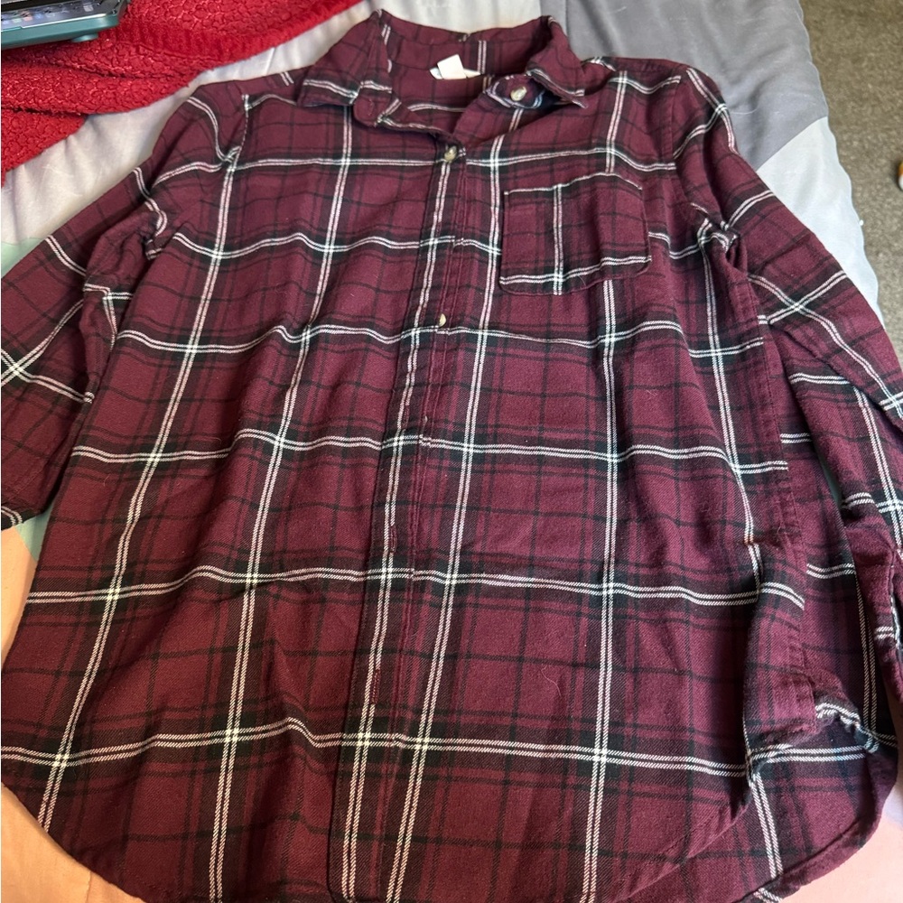 red and black aeropostale flannel, been worn a couple times